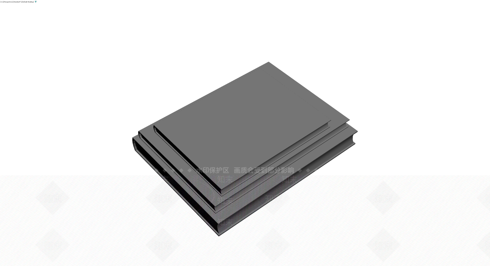 三层灰色台阶模型3D模型下载【ID:1230396371】