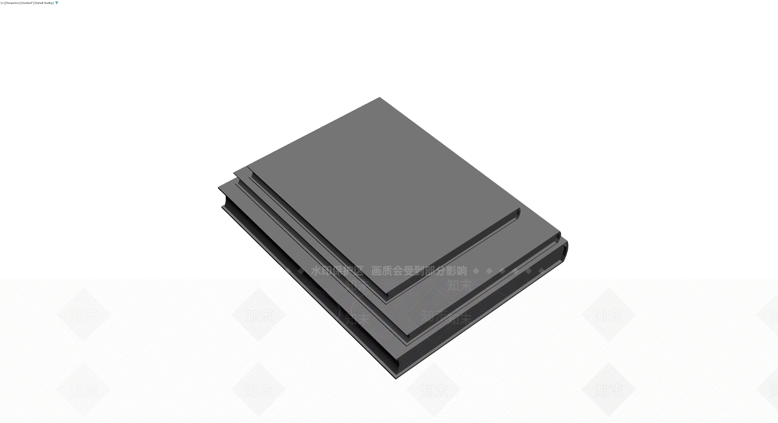 三层灰色台阶模型3D模型下载【ID:1230396371】