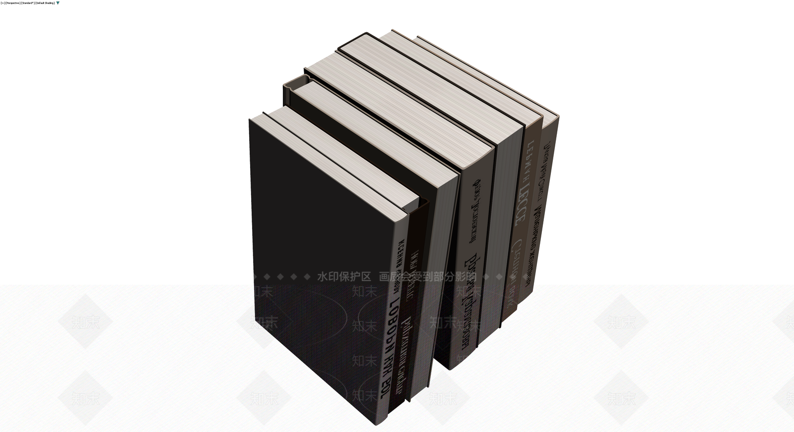 书籍组合模型3D模型下载【ID:1230784633】