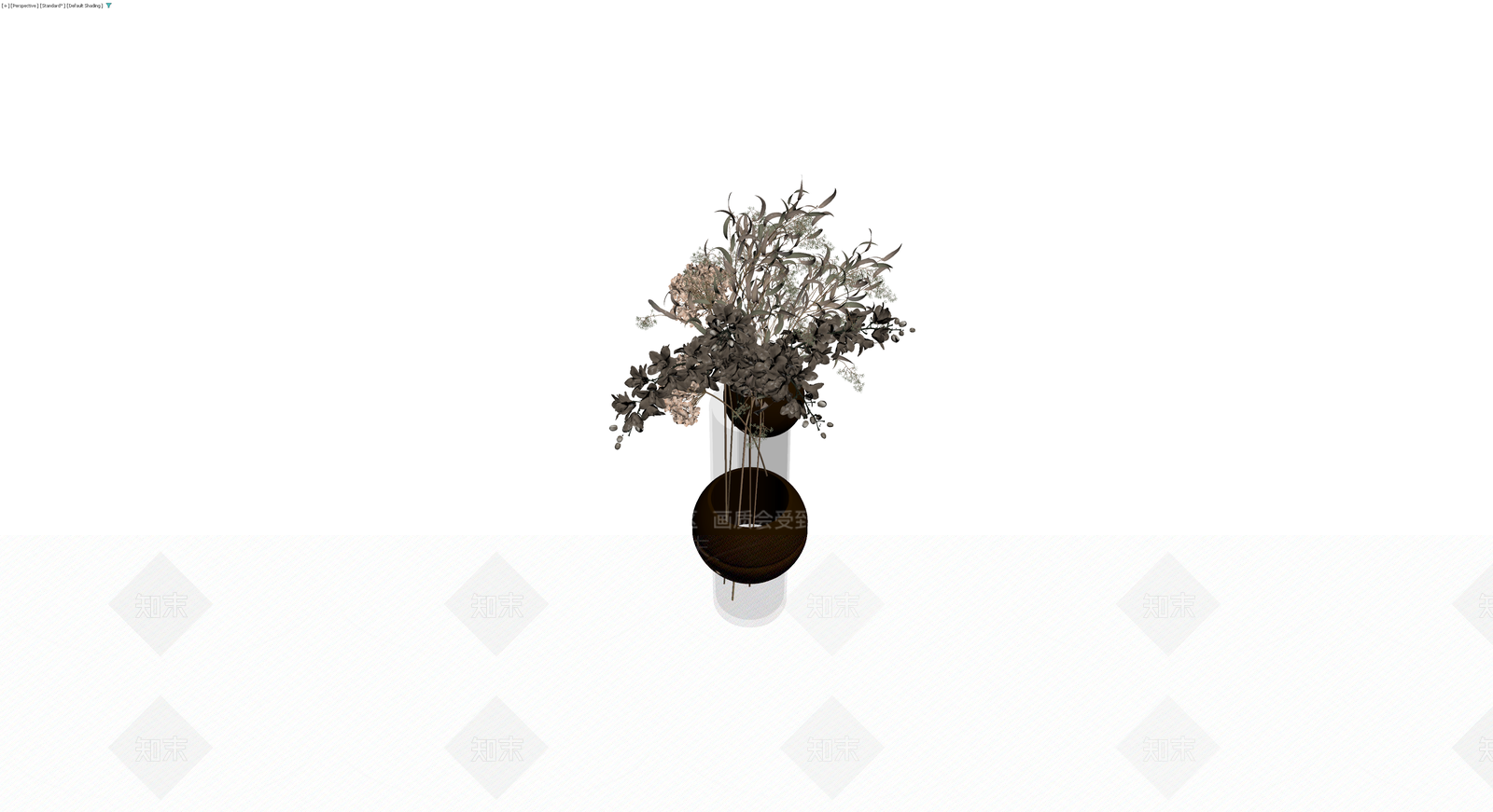 组合盆栽与花瓶3D模型下载【ID:1229671828】