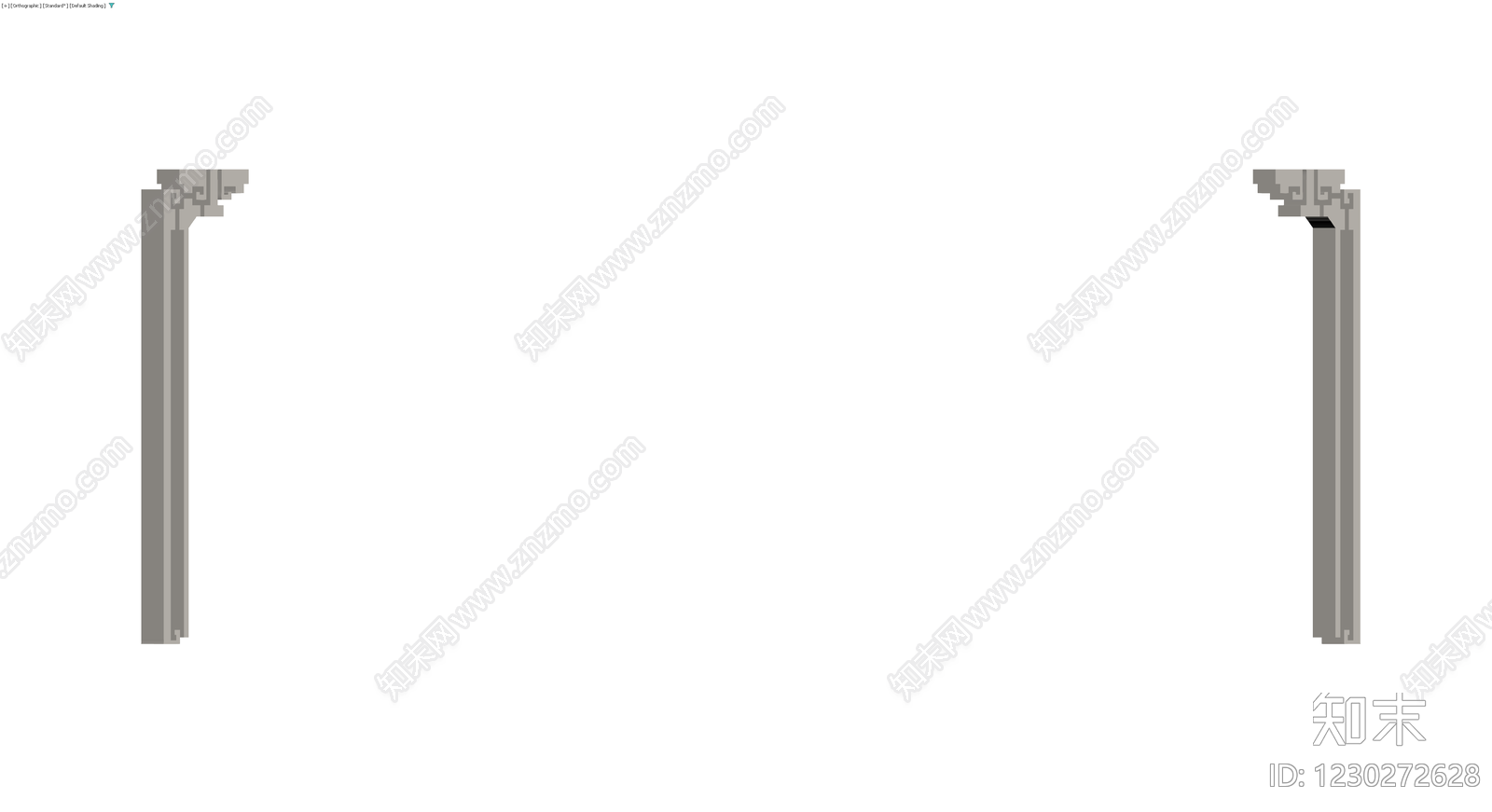 L型金属型材构件3D模型下载【ID:1230272628】