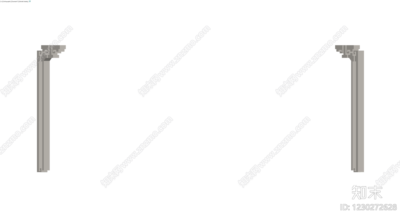 L型金属型材构件3D模型下载【ID:1230272628】