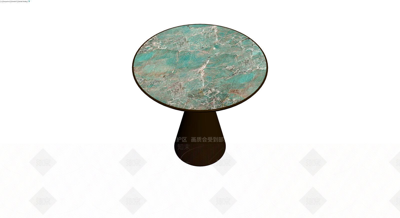 绿纹大理石圆几3D模型下载【ID:1230374840】