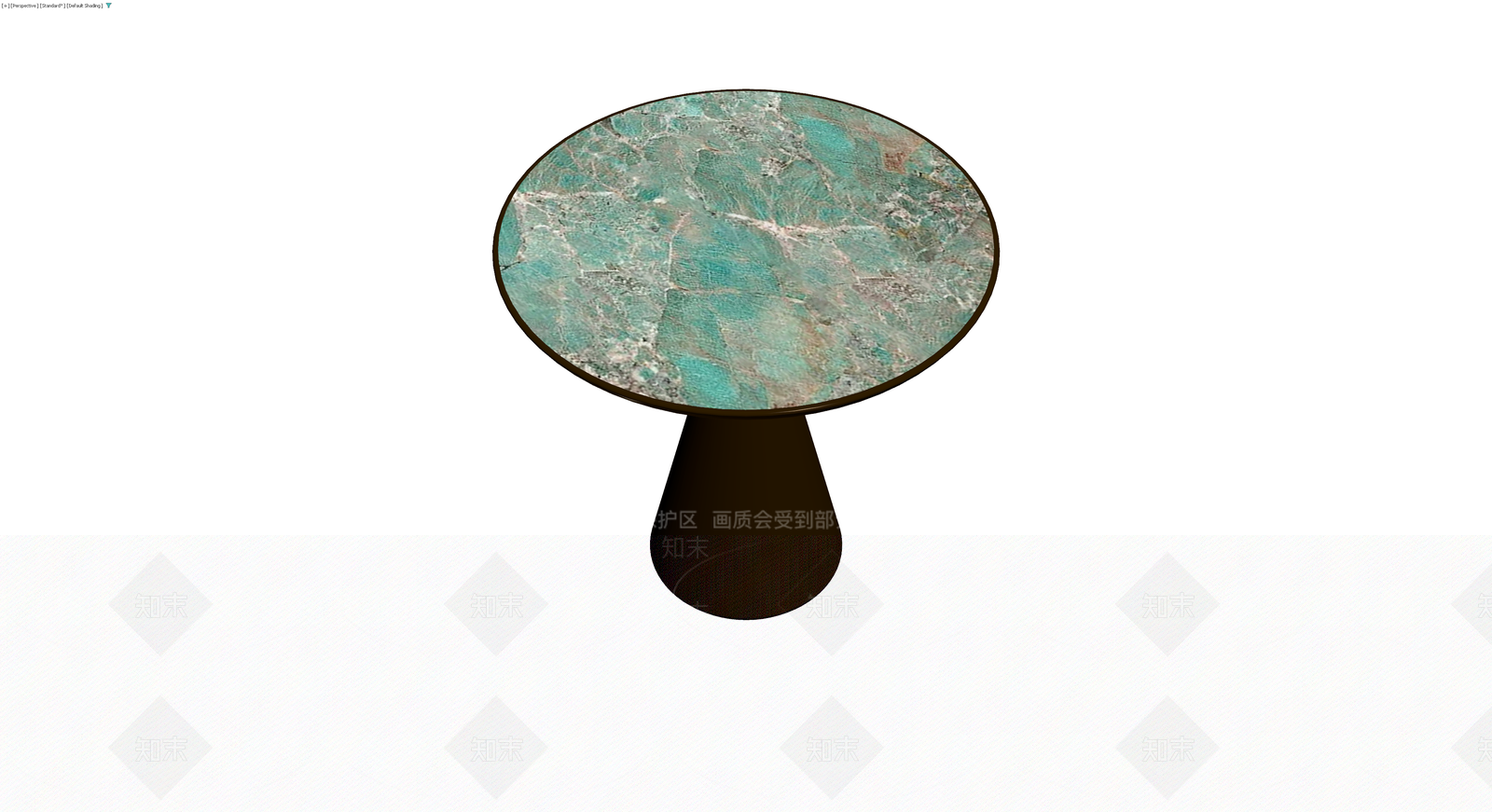 绿纹大理石圆几3D模型下载【ID:1230374840】