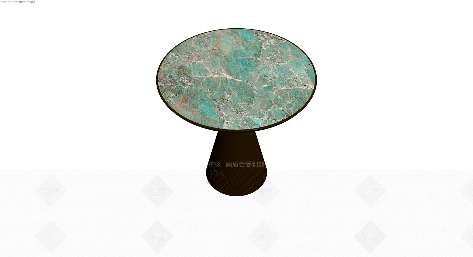 绿纹大理石圆几3D模型下载【ID:1230374840】