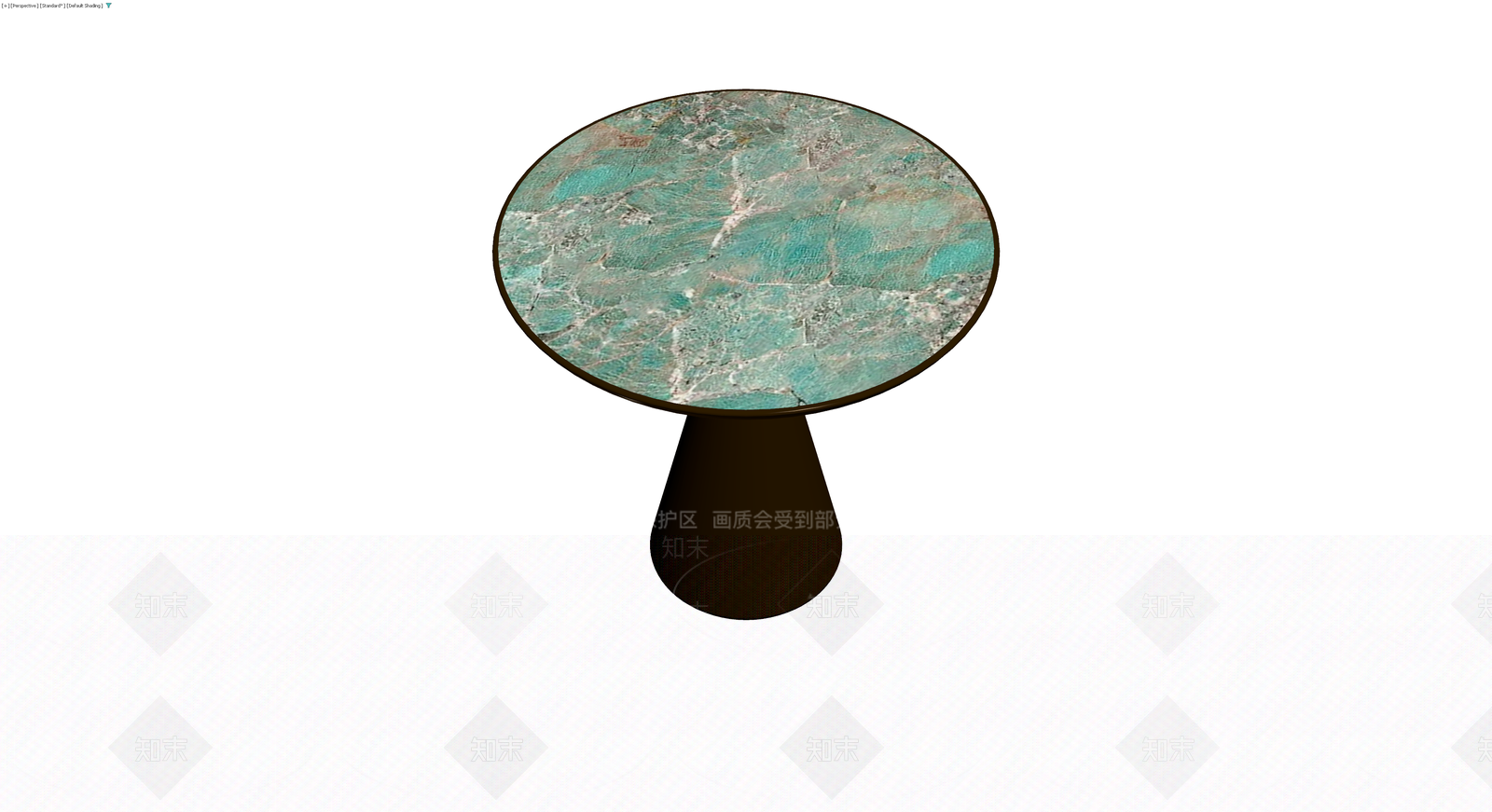 绿纹大理石圆几3D模型下载【ID:1230374840】