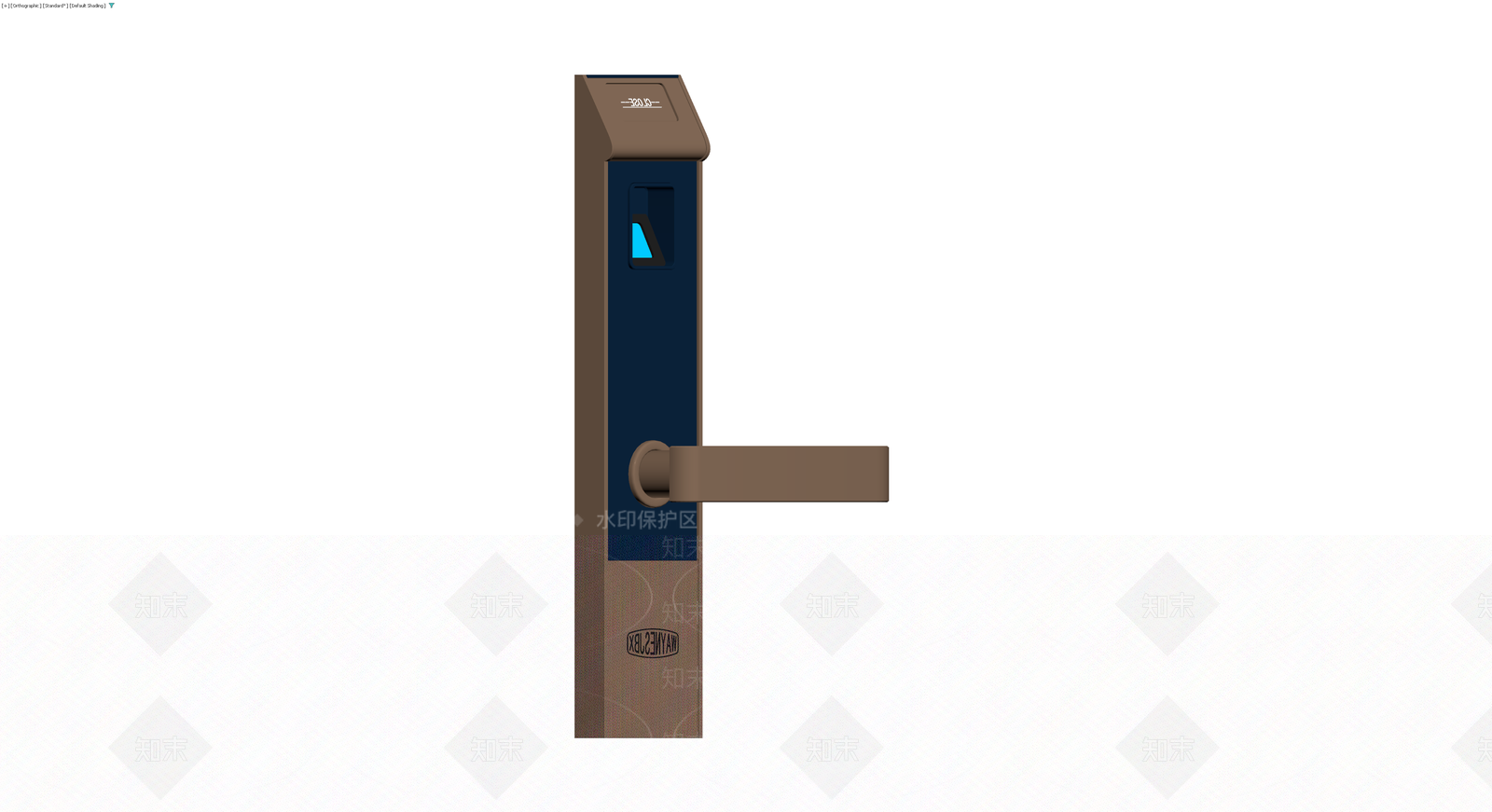 智能门锁五金组件3D模型下载【ID:1230643748】