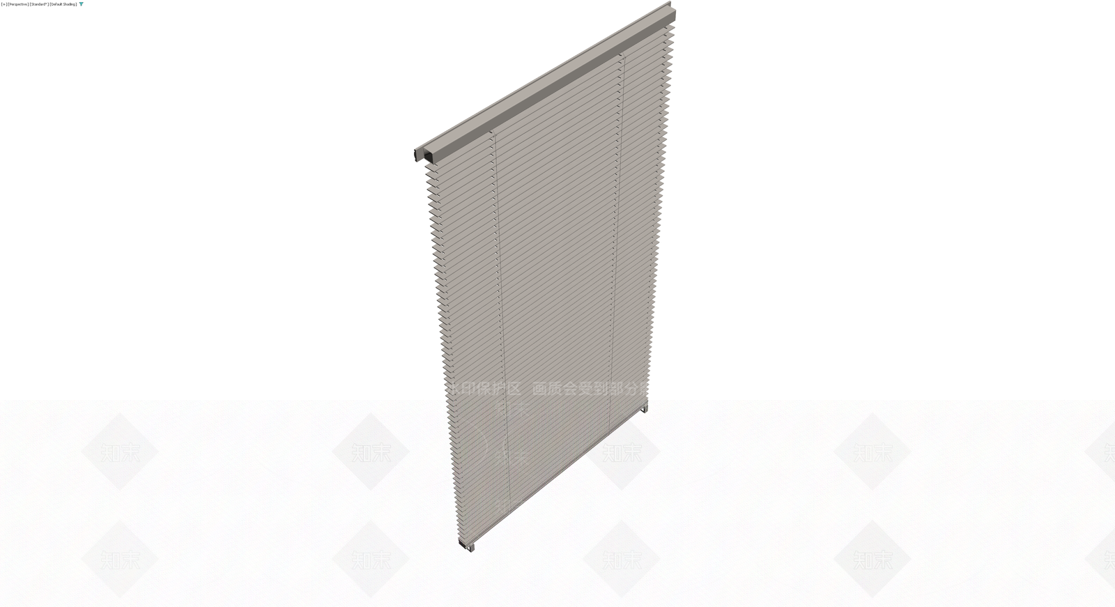 灰色百叶窗整体模型3D模型下载【ID:1229904466】