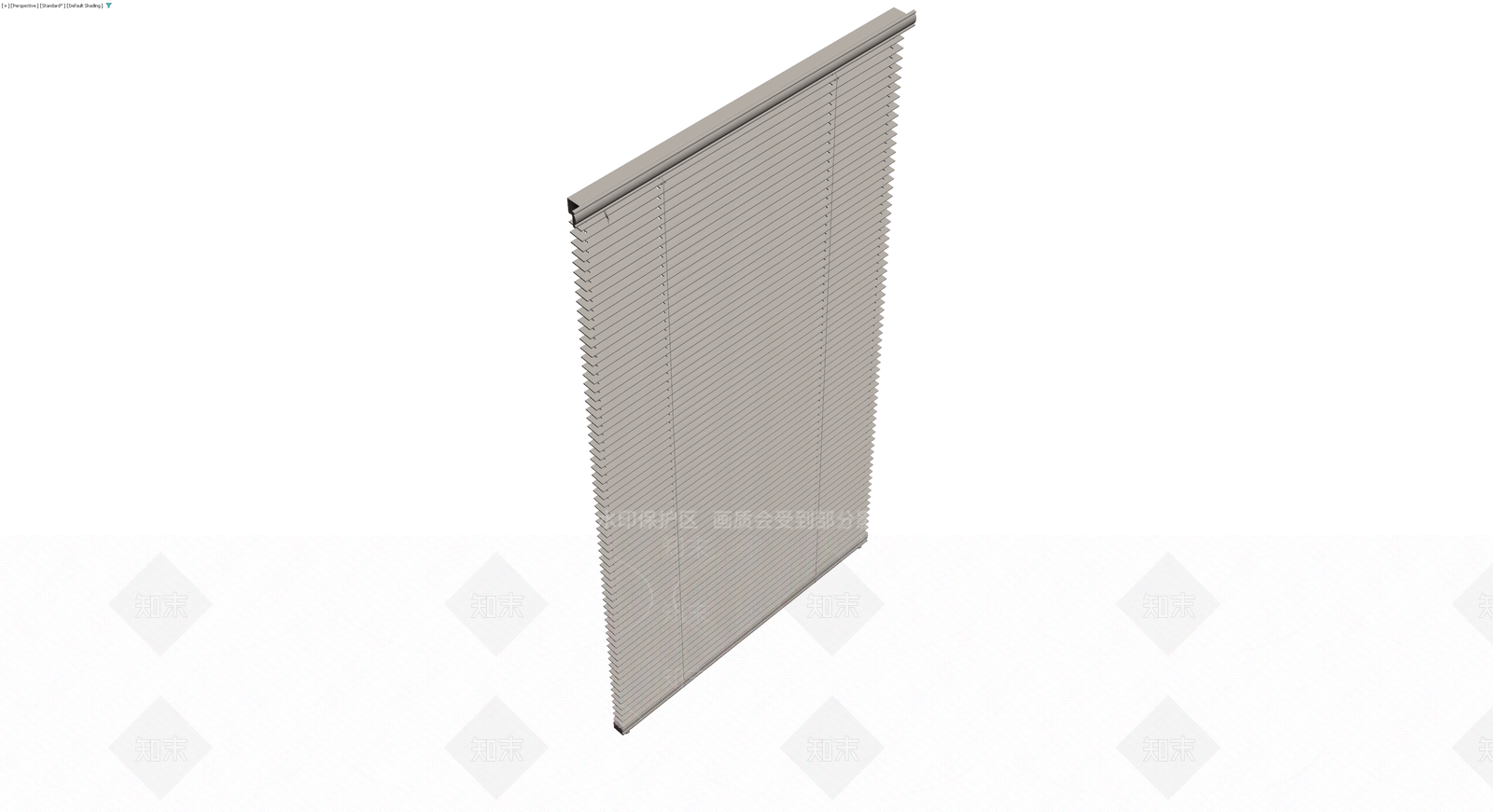 灰色百叶窗整体模型3D模型下载【ID:1229904466】