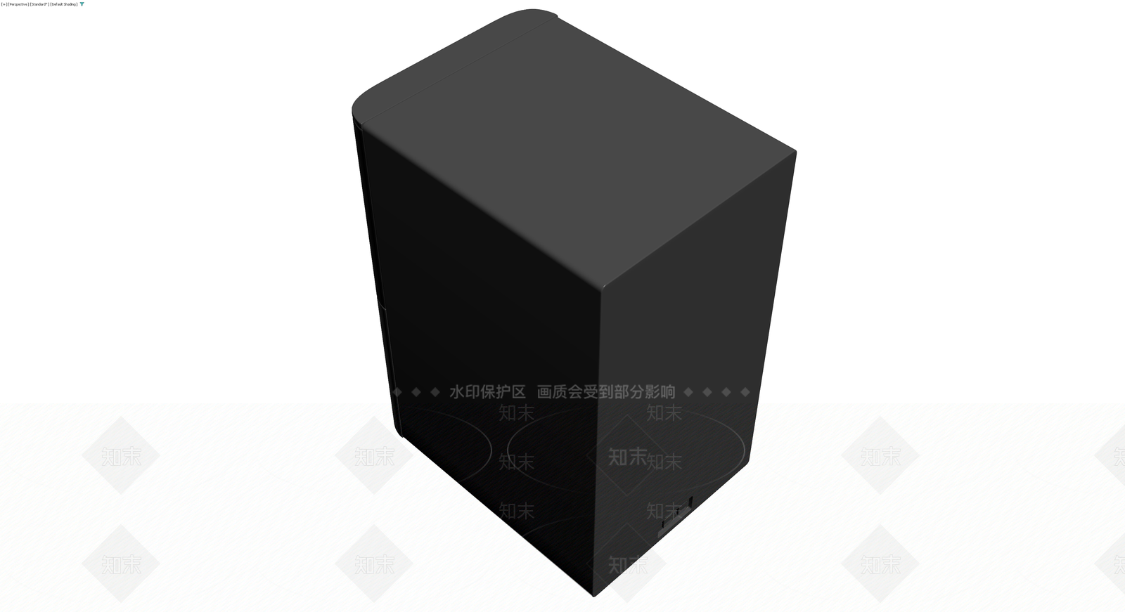 黑色圆柱音响/音箱3D模型下载【ID:1229904605】