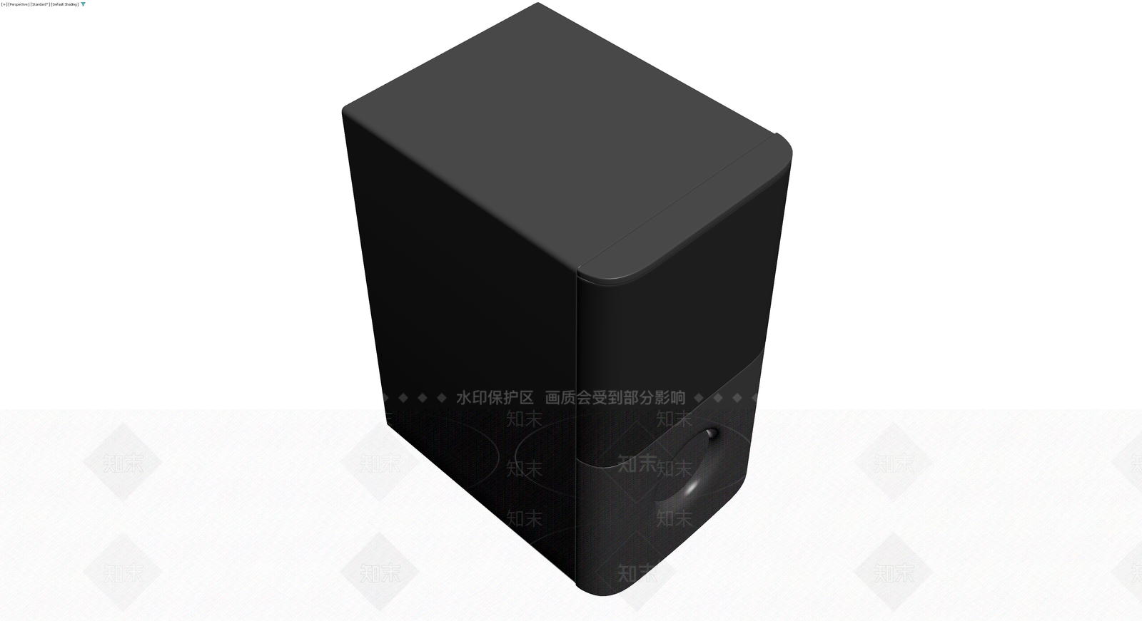黑色圆柱音响/音箱3D模型下载【ID:1229904605】