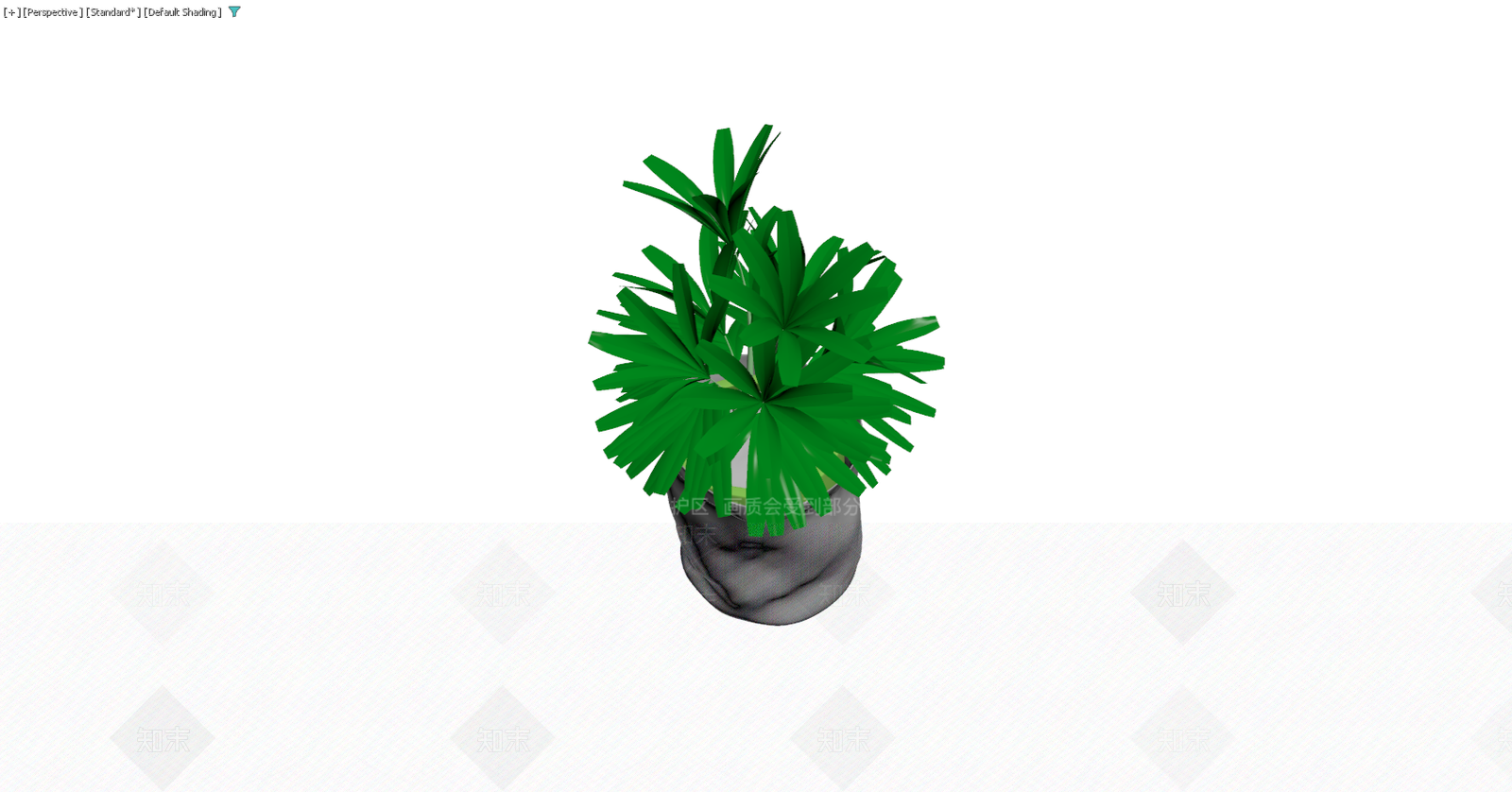 灰色盆栽绿植模型3D模型下载【ID:1229582587】