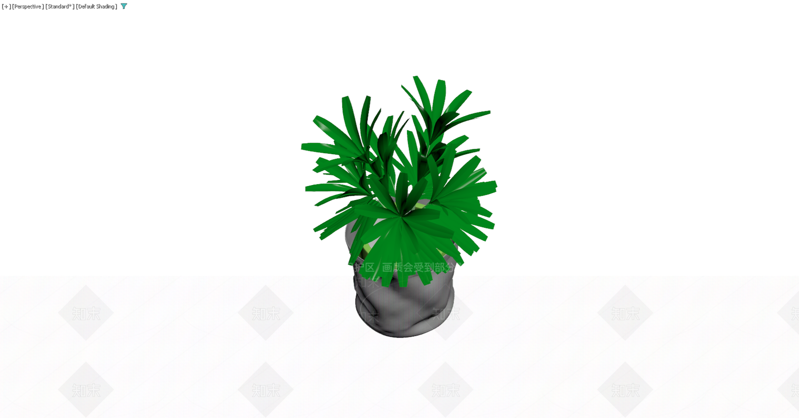 灰色盆栽绿植模型3D模型下载【ID:1229582587】