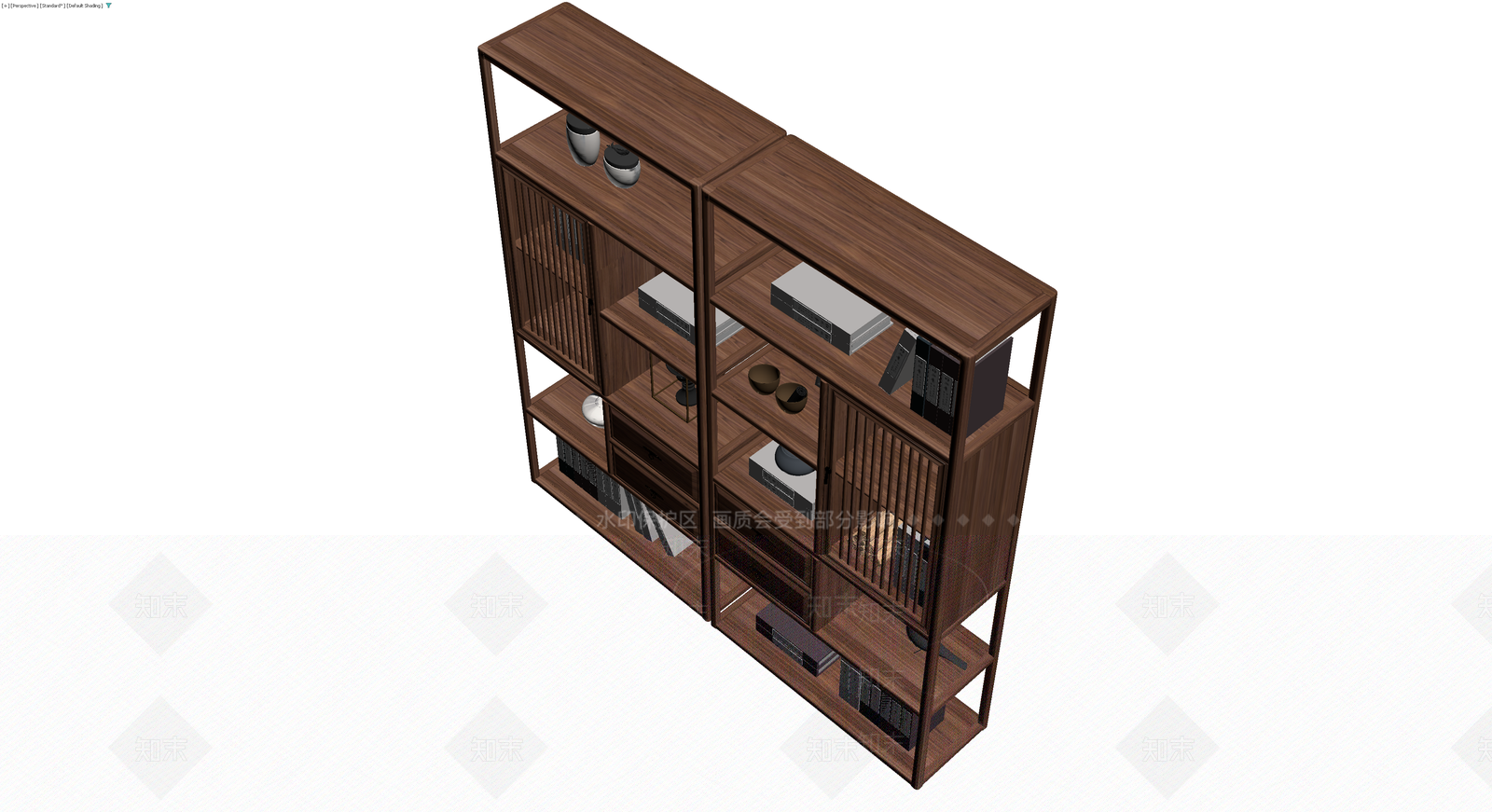 中式实木陈列柜3D模型下载【ID:1230323546】