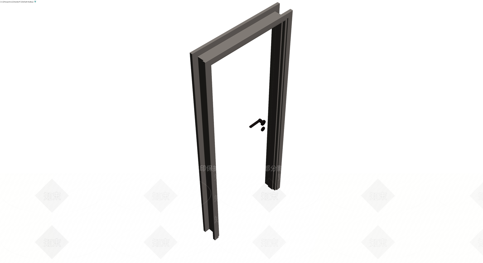 灰色现代风格门框组件3D模型下载【ID:1230715984】