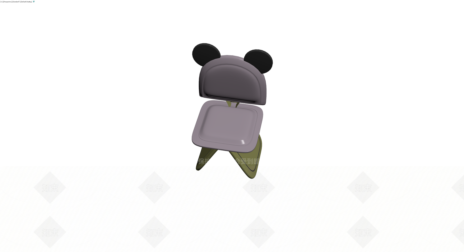 熊猫造型儿童椅3D模型下载【ID:1230350620】