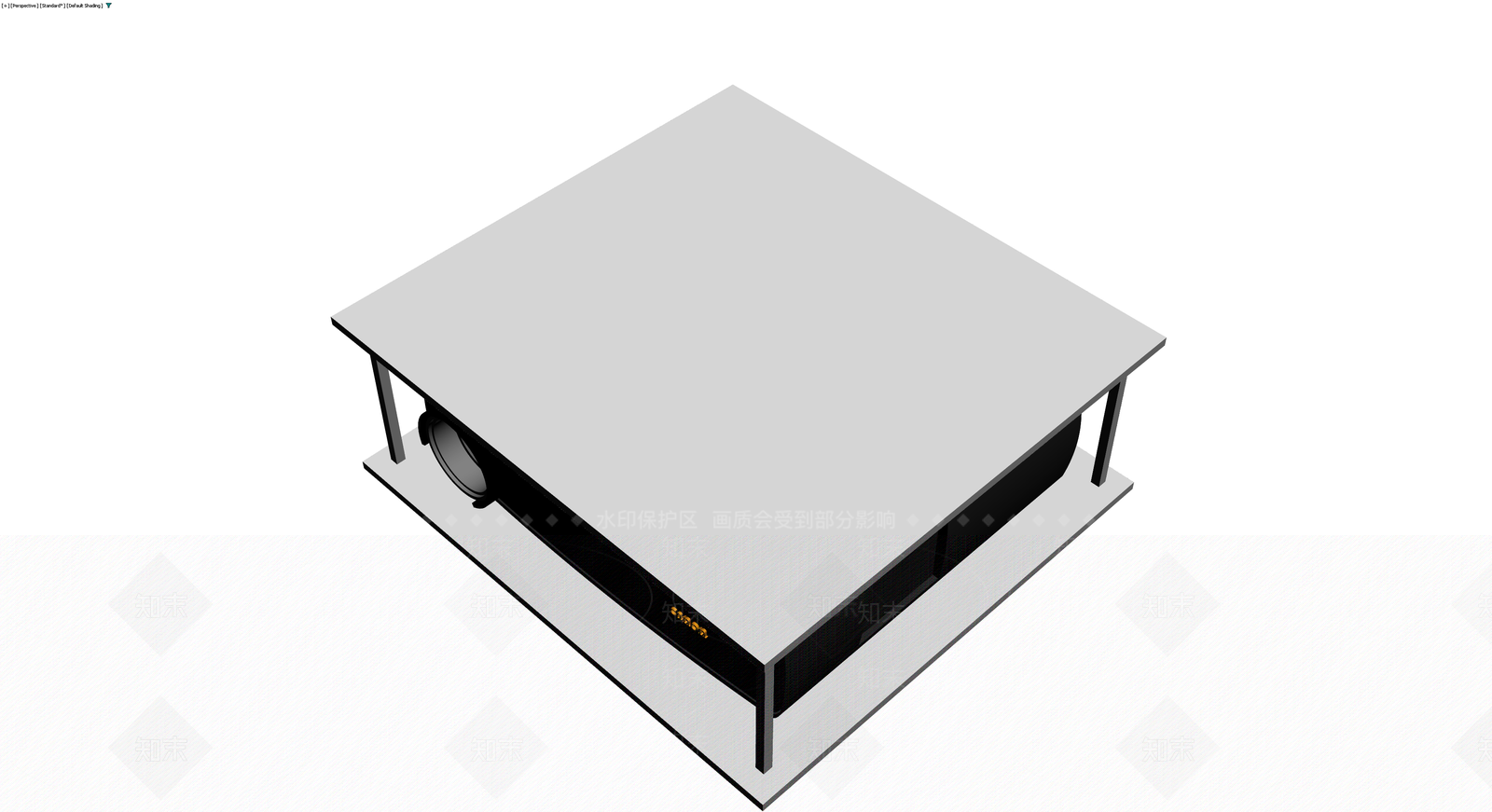 投影仪及支架组合3D模型下载【ID:1230730227】