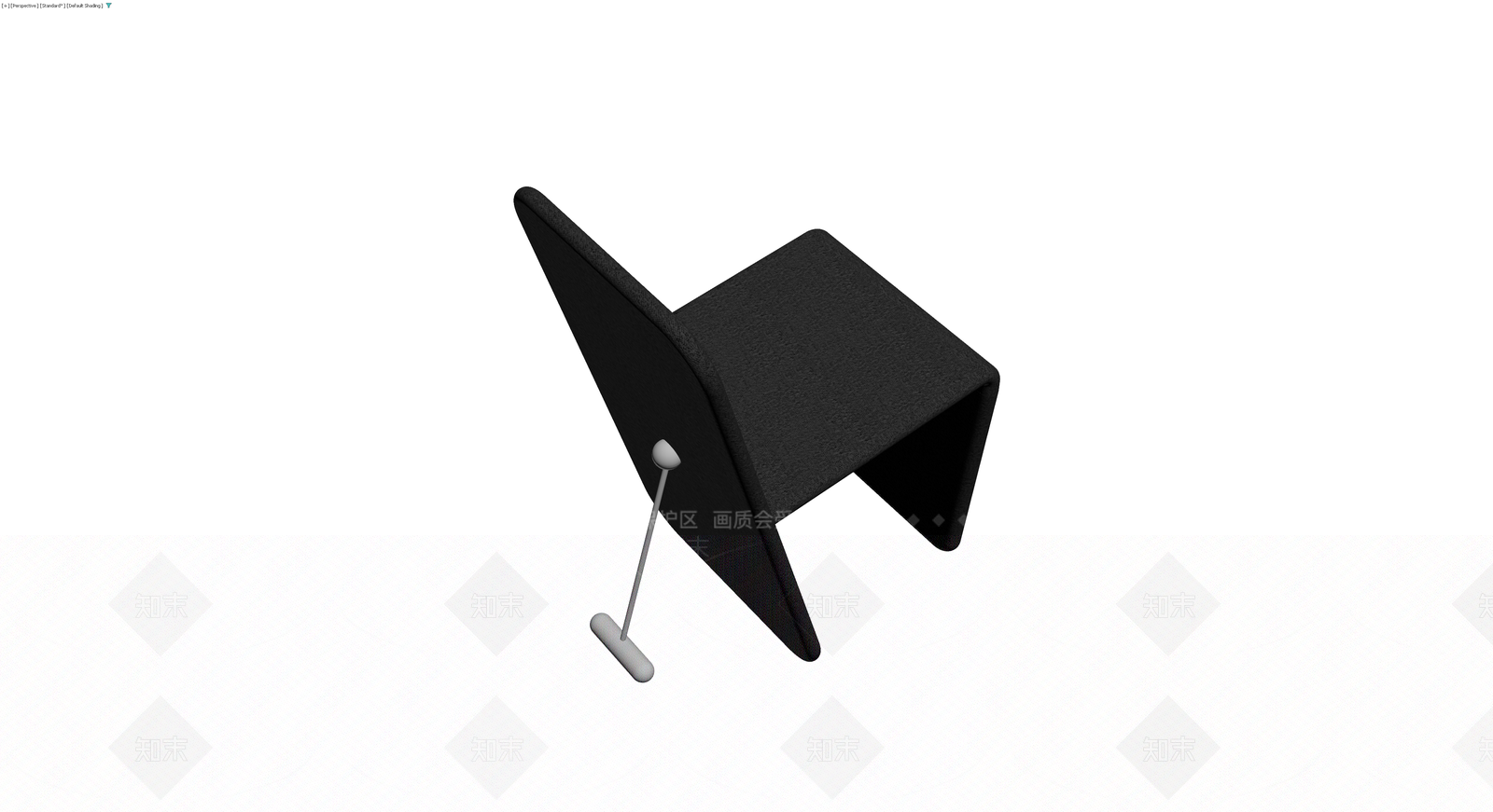 黑色纹理软包椅子3D模型下载【ID:1230322629】