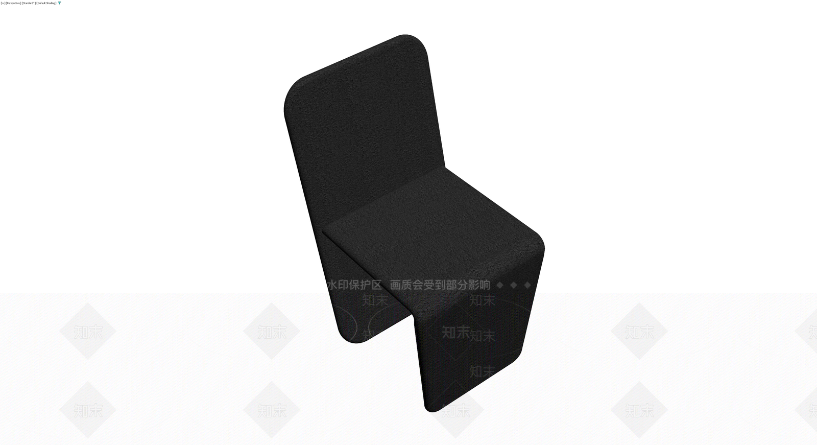 黑色纹理软包椅子3D模型下载【ID:1230322629】