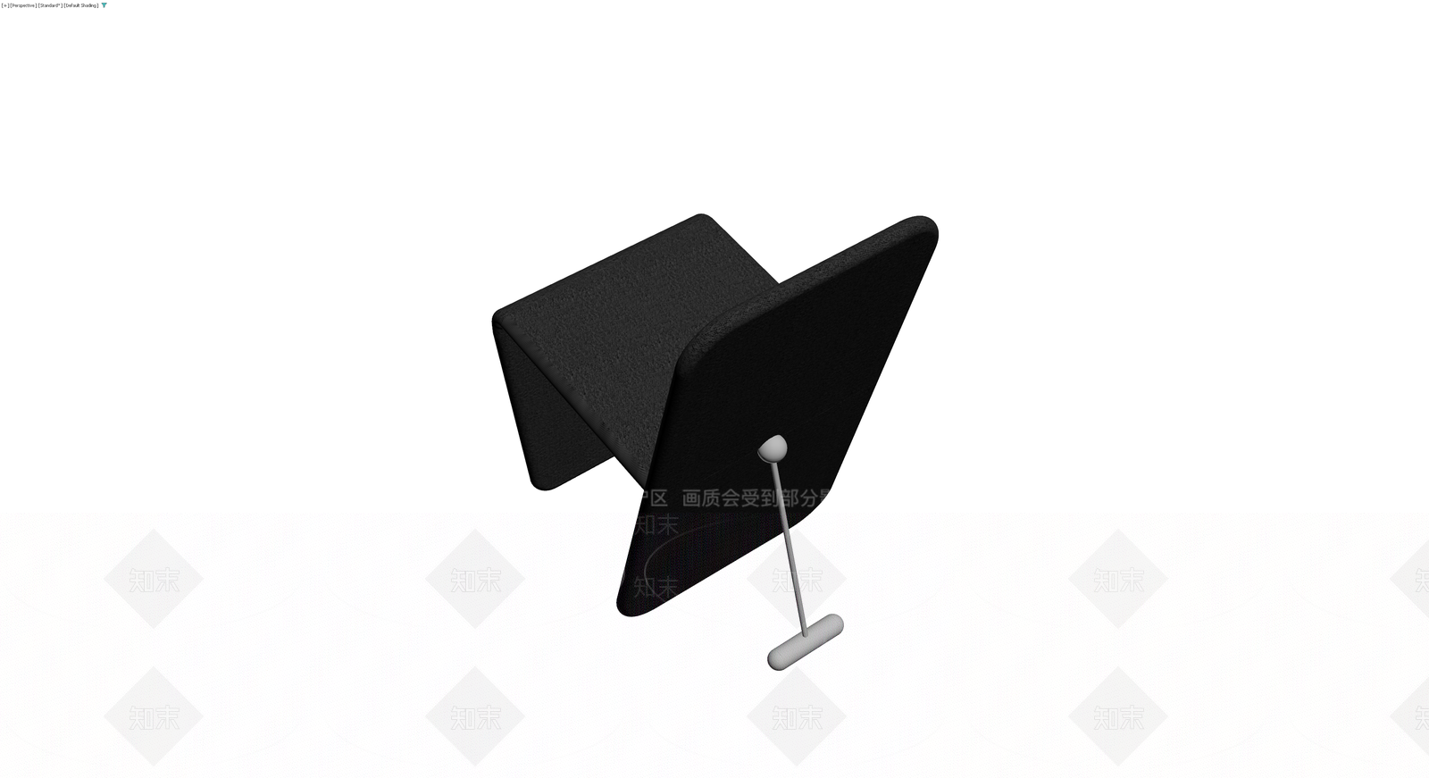 黑色纹理软包椅子3D模型下载【ID:1230322629】