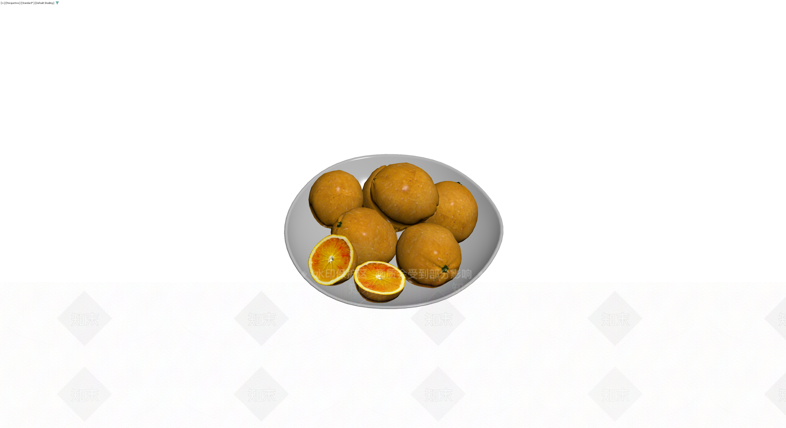 盘中橙子水果组合3D模型下载【ID:1230157148】
