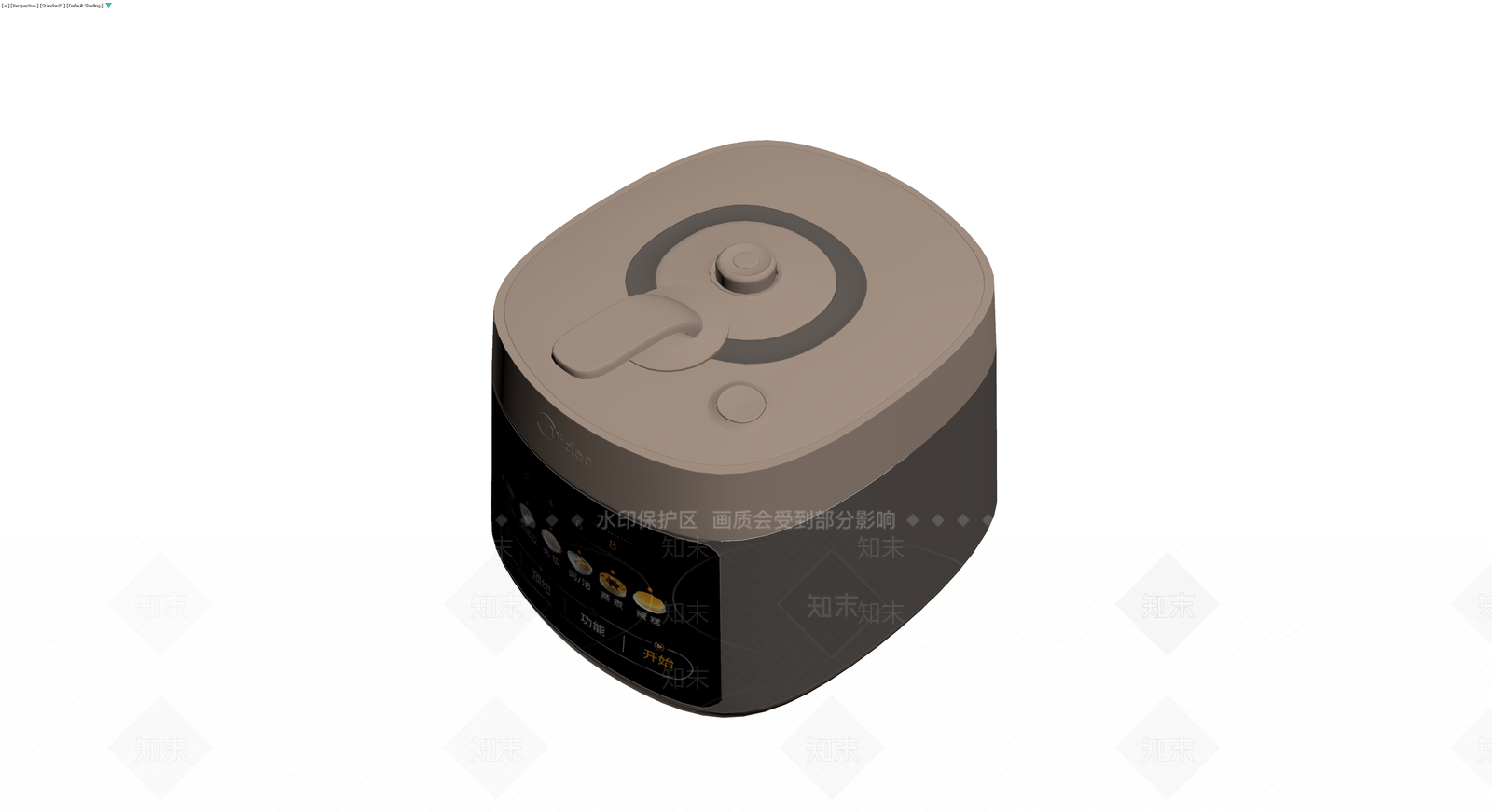 美的电饭煲外观模型3D模型下载【ID:1230415945】