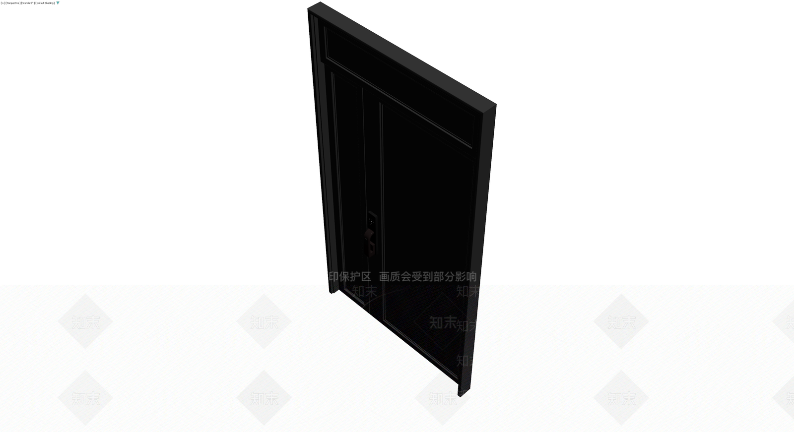 黑色入户门模型3D模型下载【ID:1230781162】