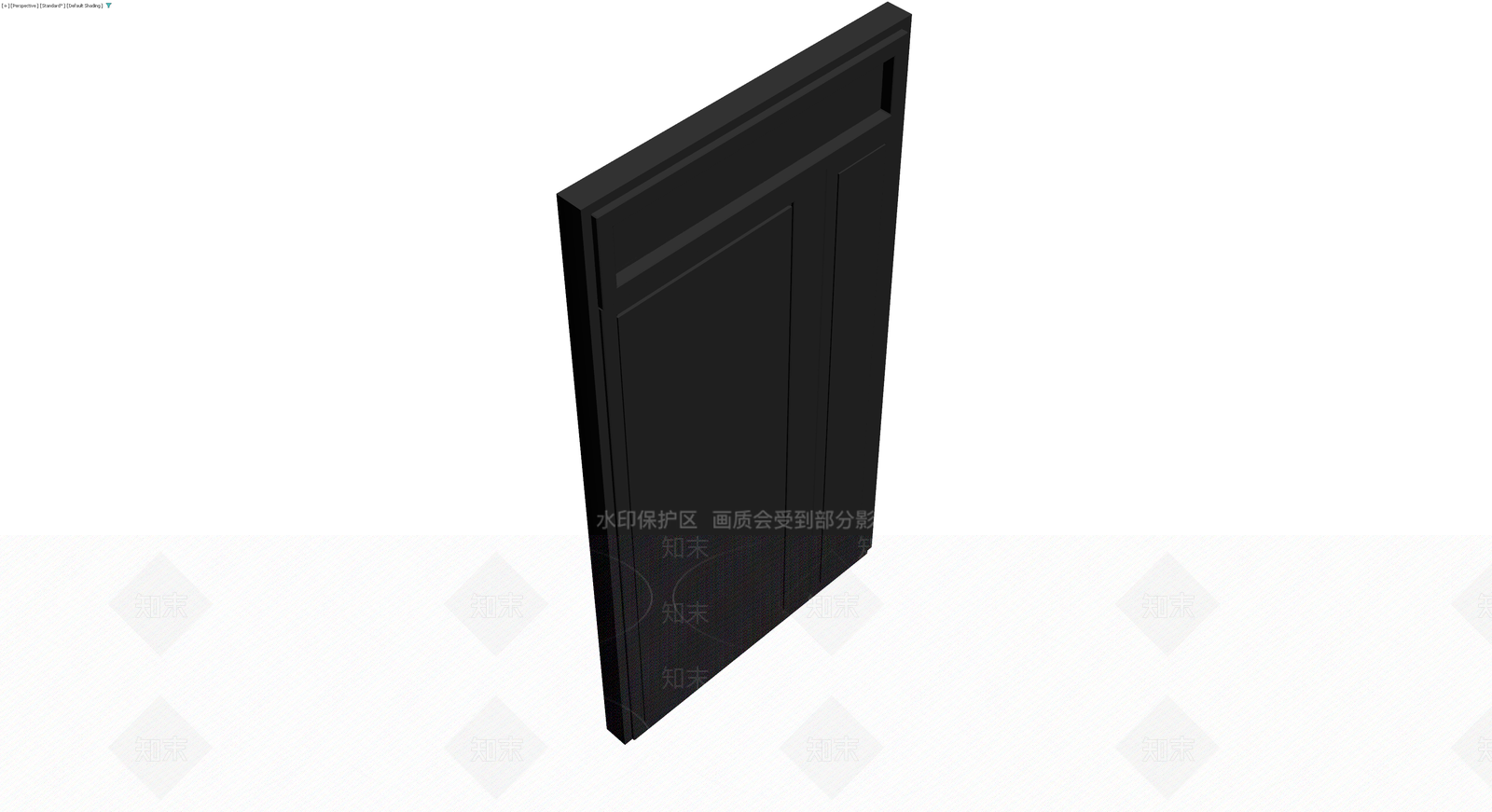 黑色入户门模型3D模型下载【ID:1230781162】