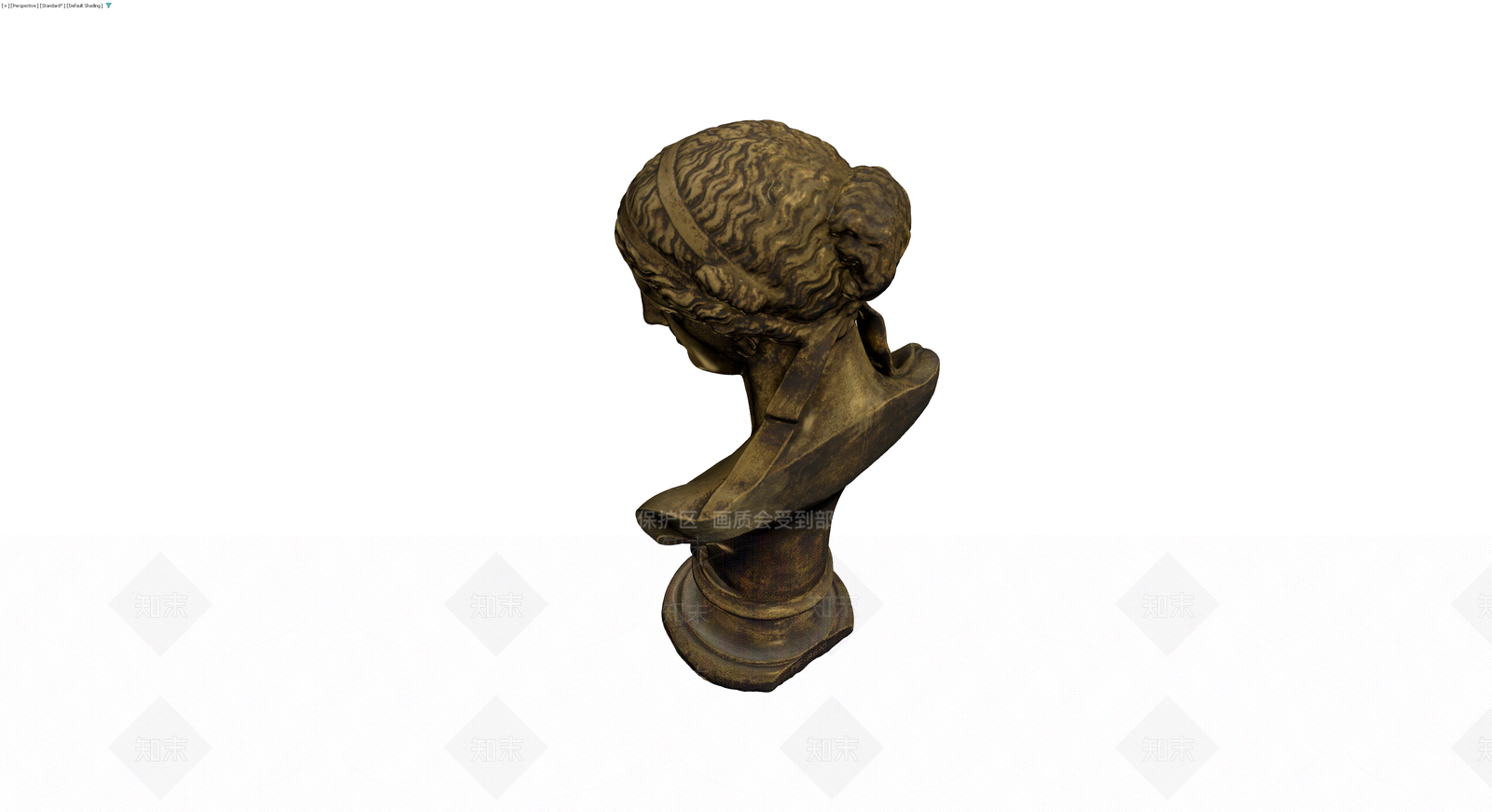 古典风格女性半身雕塑3D模型下载【ID:1230718197】
