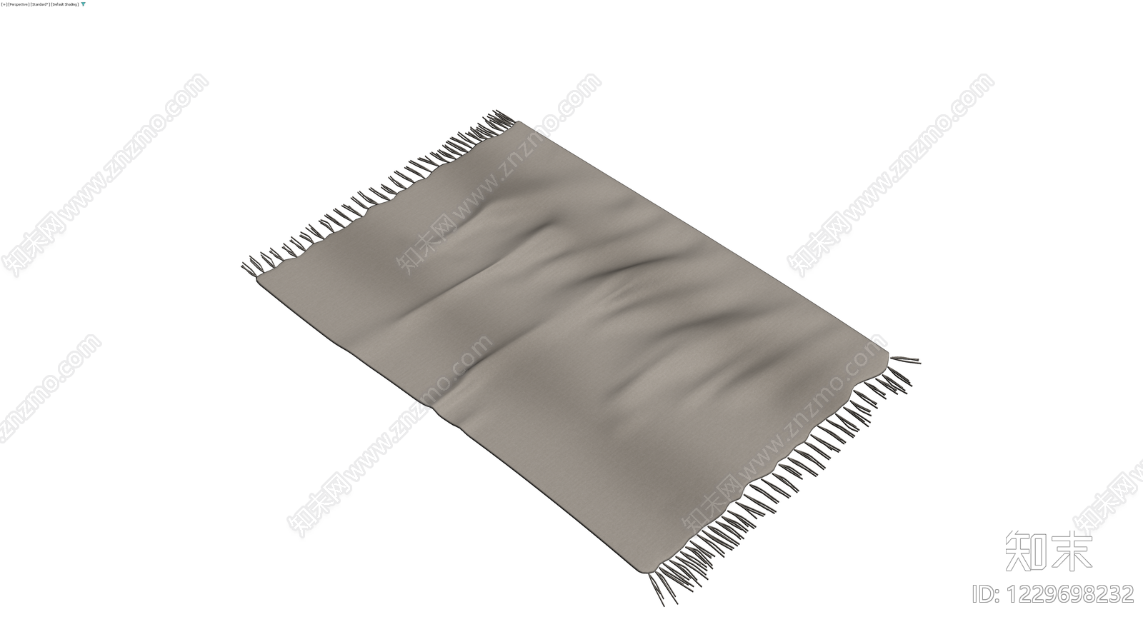 灰色流苏地毯模型3D模型下载【ID:1229698232】
