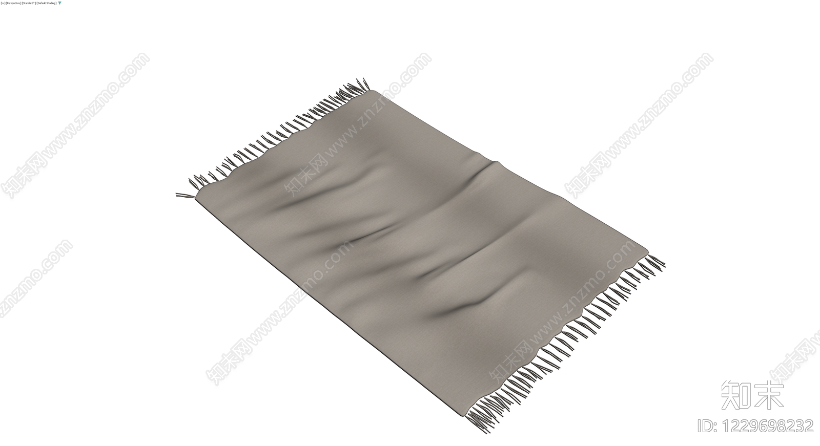 灰色流苏地毯模型3D模型下载【ID:1229698232】