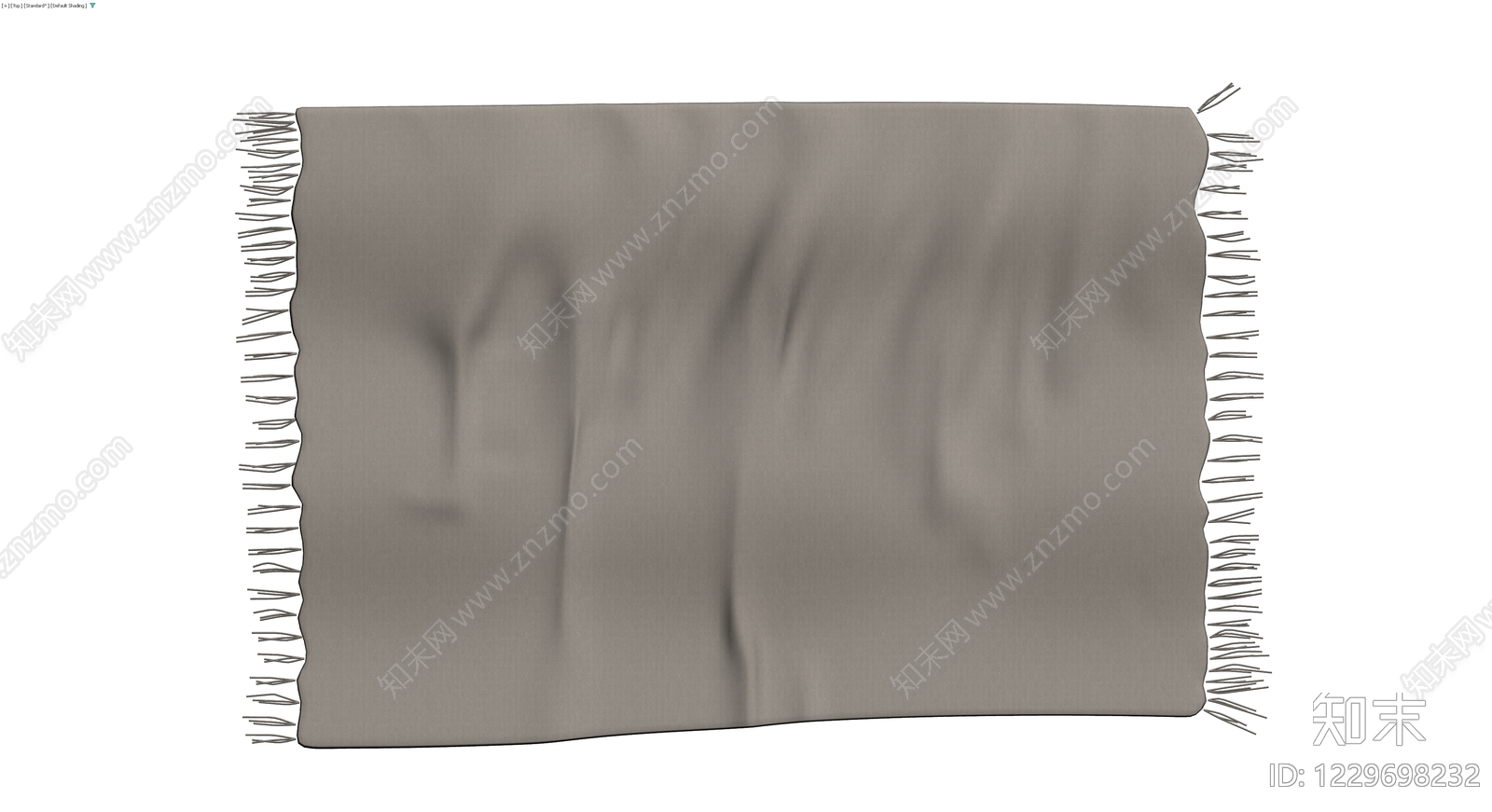 灰色流苏地毯模型3D模型下载【ID:1229698232】