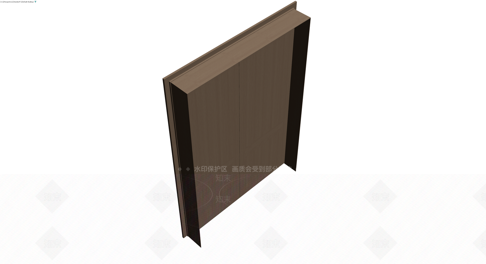 双开木门带框3D模型下载【ID:1230592970】
