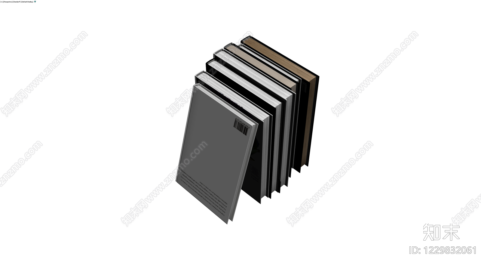 书籍组合模型3D模型下载【ID:1229832061】
