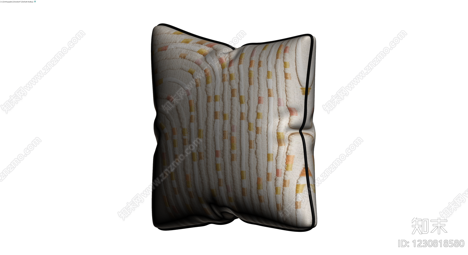 条纹纹理抱枕3D模型下载【ID:1230818580】
