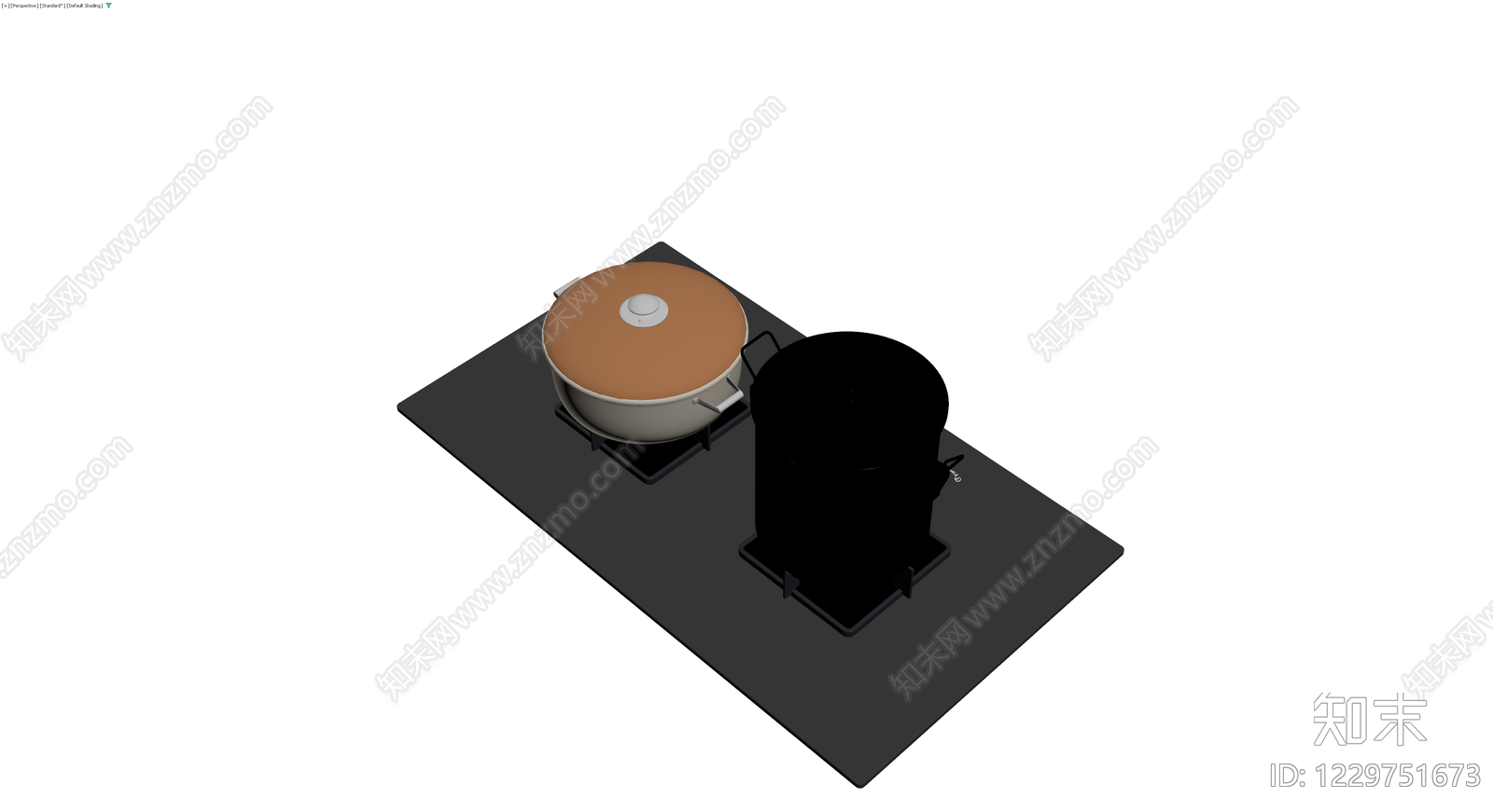 双灶燃气灶具模型3D模型下载【ID:1229751673】
