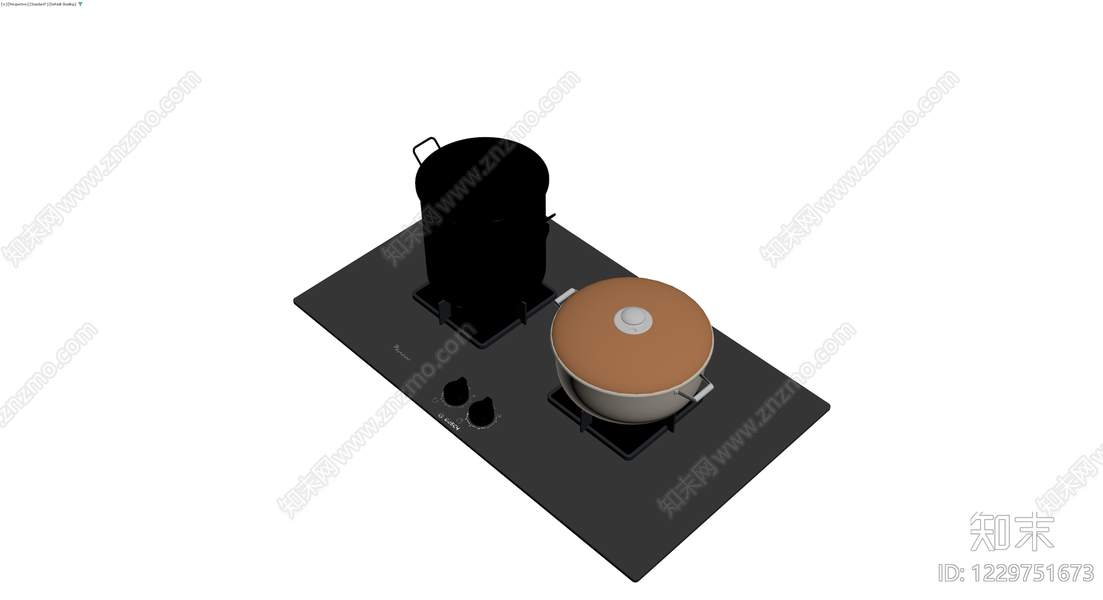 双灶燃气灶具模型3D模型下载【ID:1229751673】