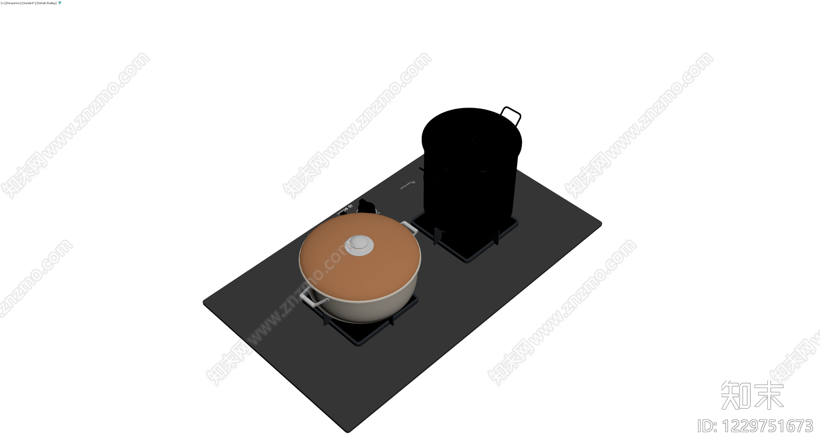 双灶燃气灶具模型3D模型下载【ID:1229751673】