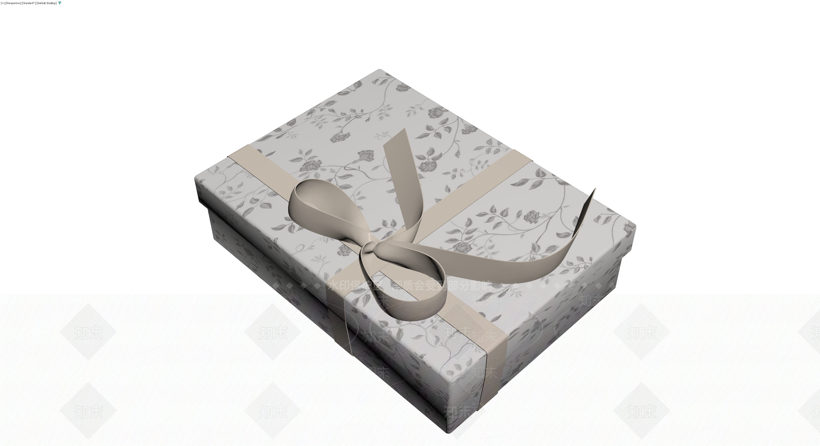 花卉纹理礼品盒3D模型下载【ID:1230344266】