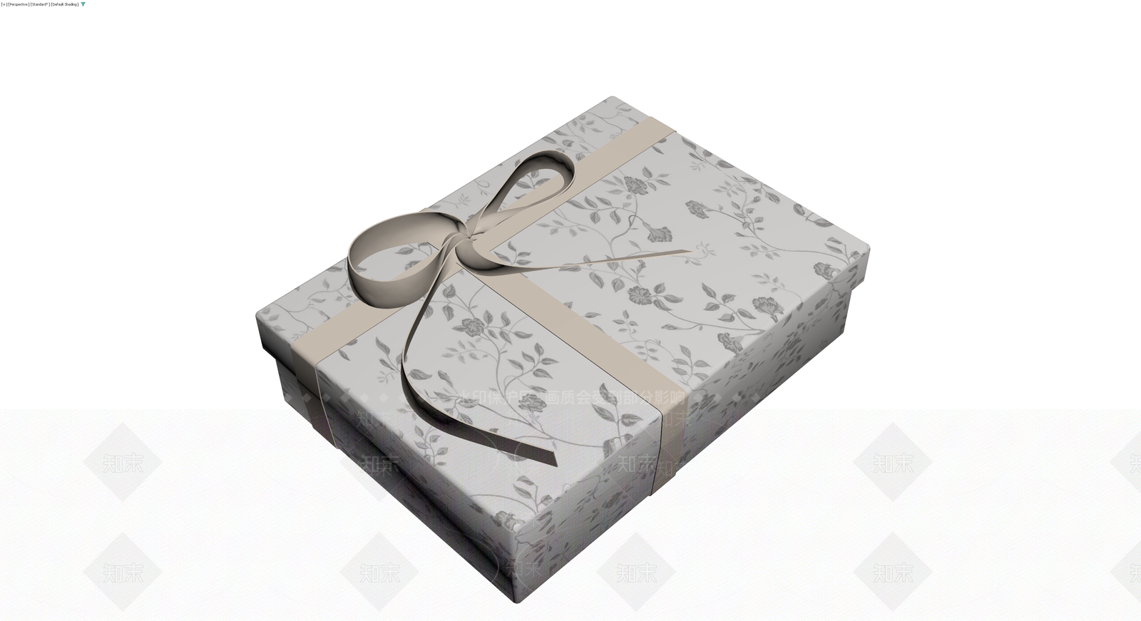 花卉纹理礼品盒3D模型下载【ID:1230344266】