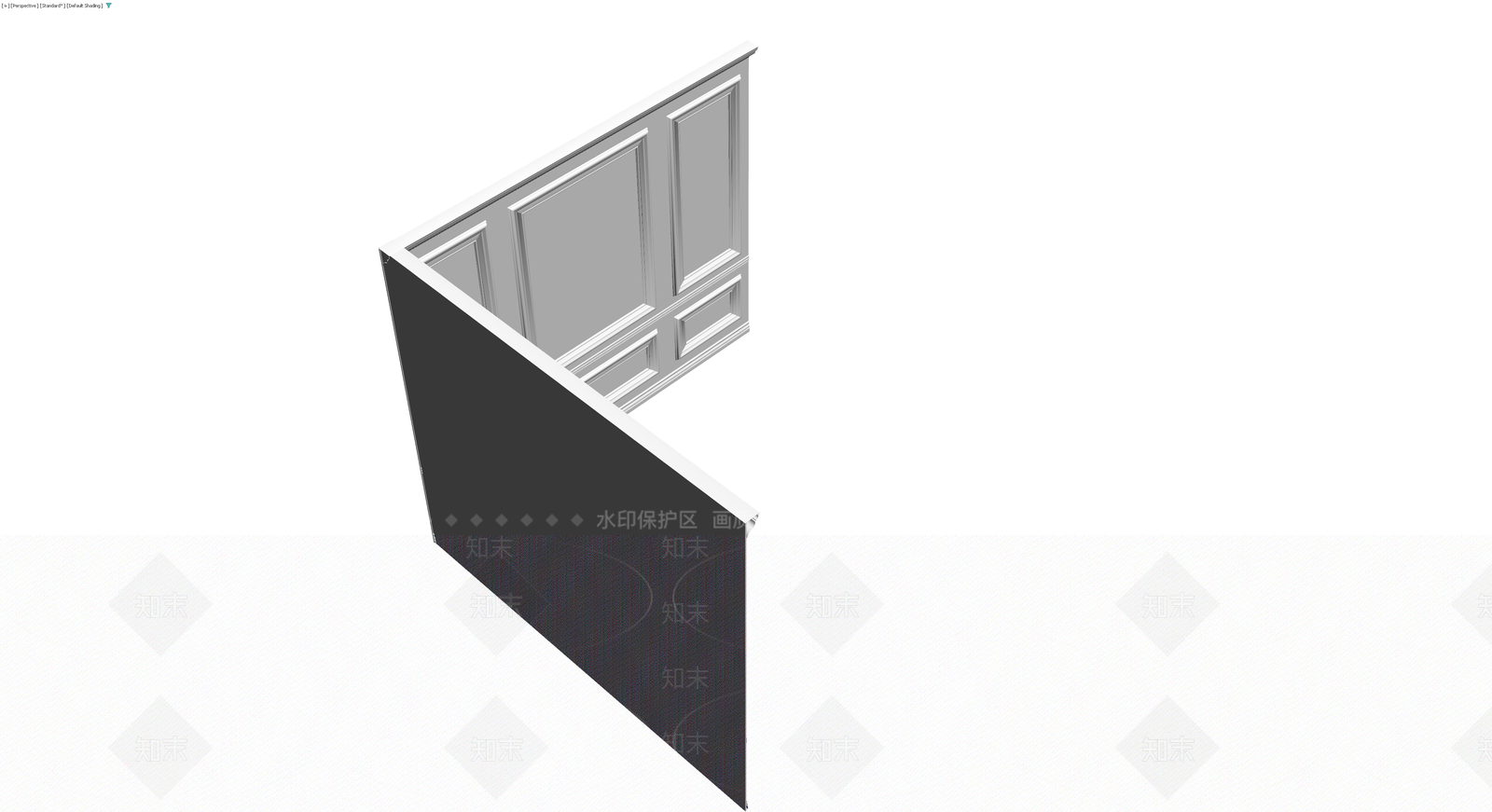 欧式护墙板组件3D模型下载【ID:1229956305】