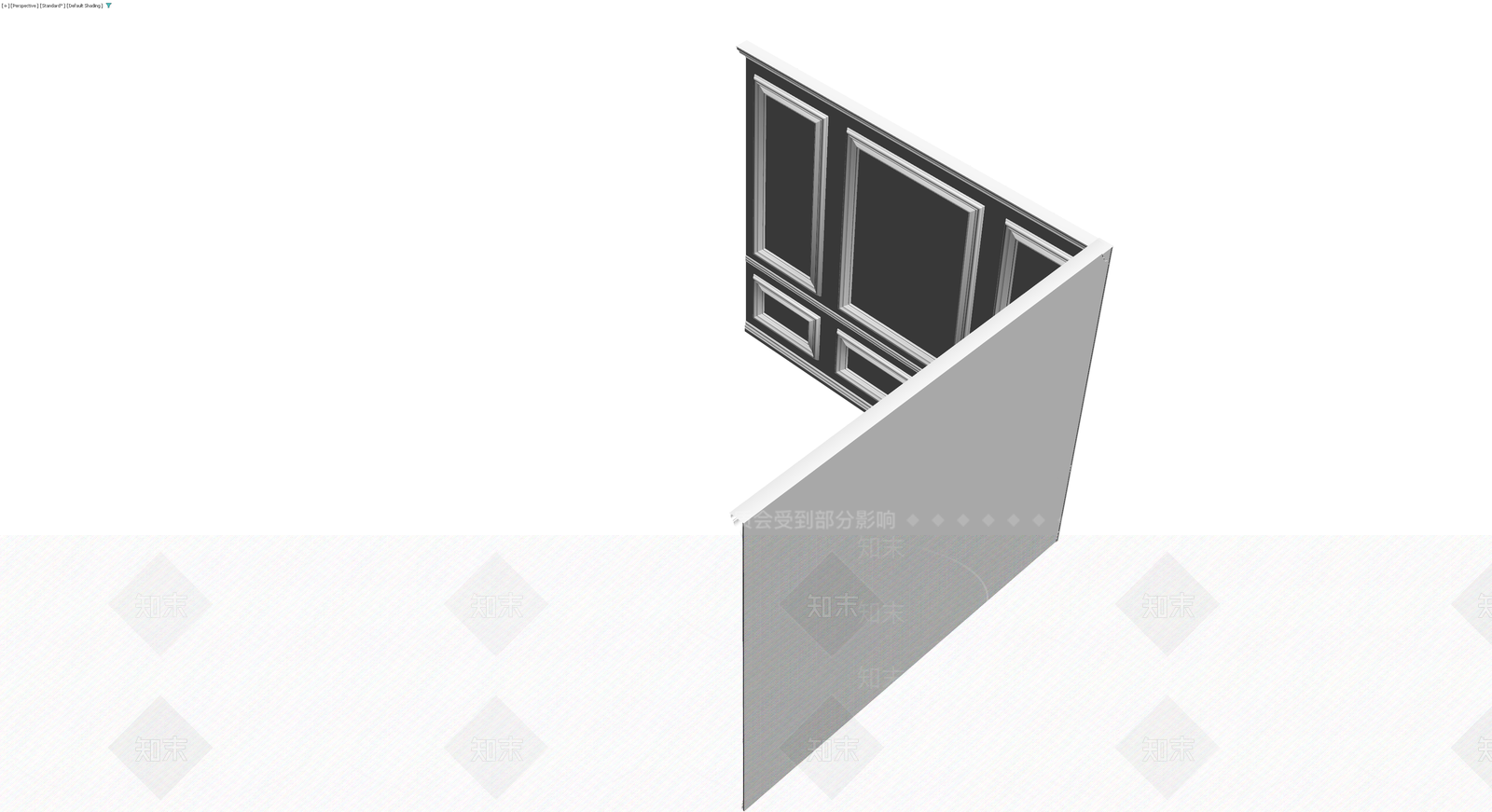 欧式护墙板组件3D模型下载【ID:1229956305】