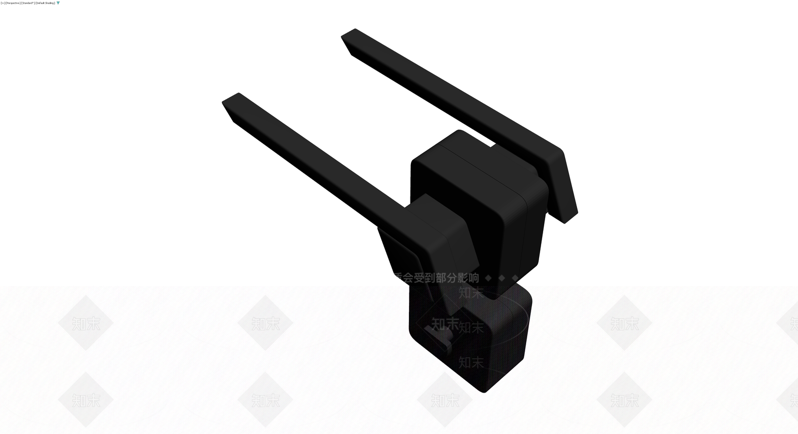黑色方形门锁五金件3D模型下载【ID:1230366031】