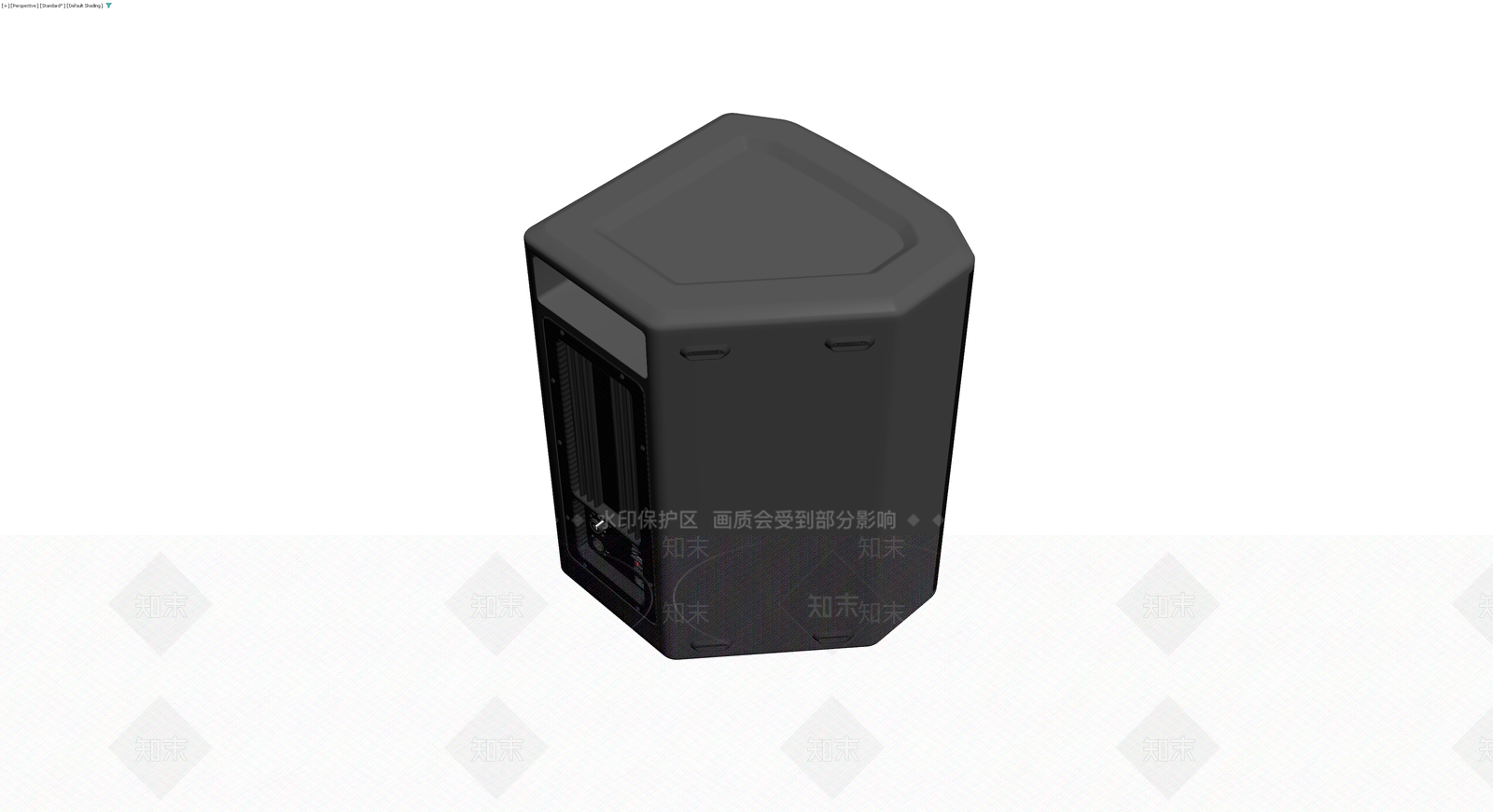 黑色六边形音箱3D模型下载【ID:1230097587】