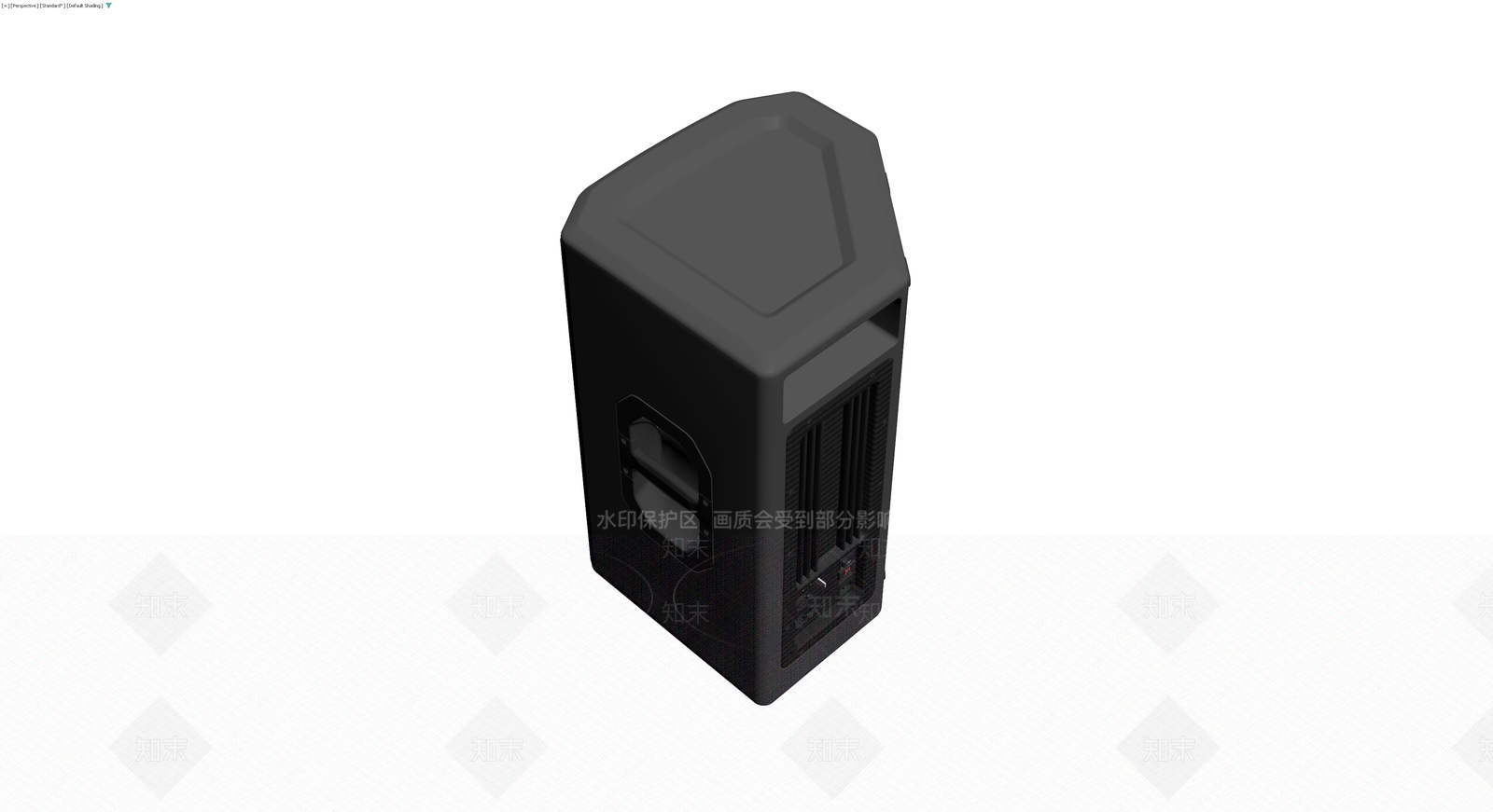 黑色六边形音箱3D模型下载【ID:1230097587】