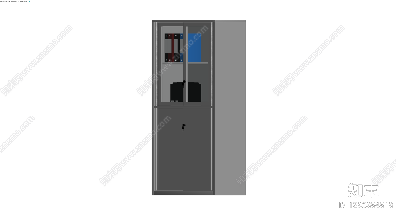 灰模办公文件柜3D模型下载【ID:1230854513】