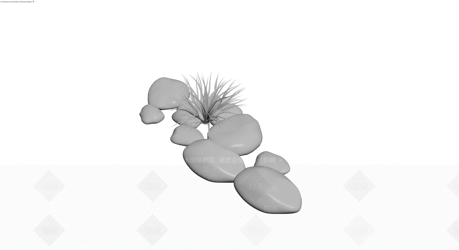 景观石与草丛组合3D模型下载【ID:1229684600】