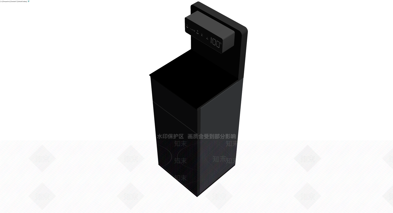 黑色智能饮水机3D模型下载【ID:1230398058】