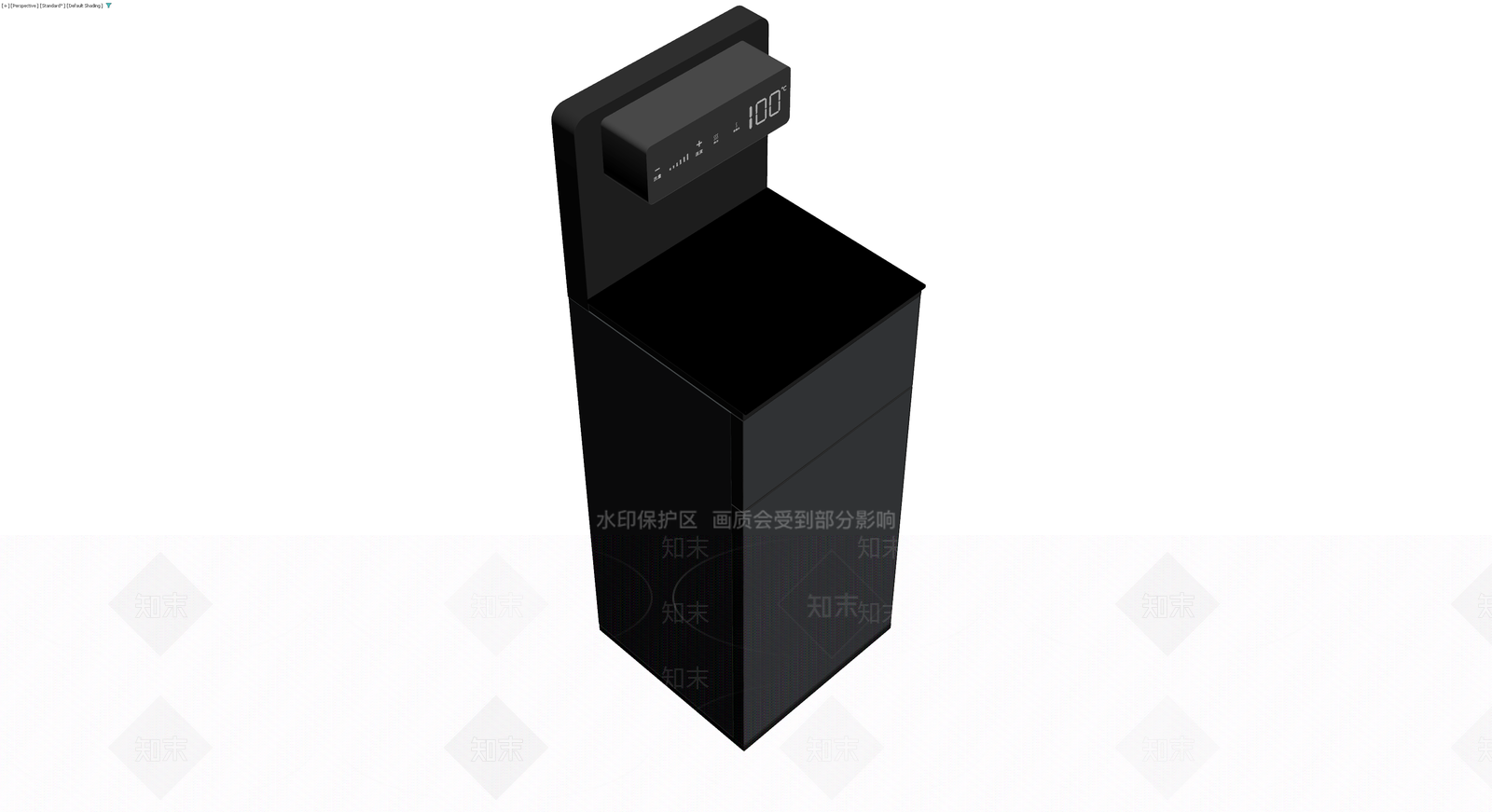 黑色智能饮水机3D模型下载【ID:1230398058】