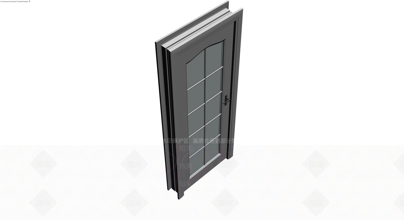 灰色调玻璃门模型3D模型下载【ID:1230382317】